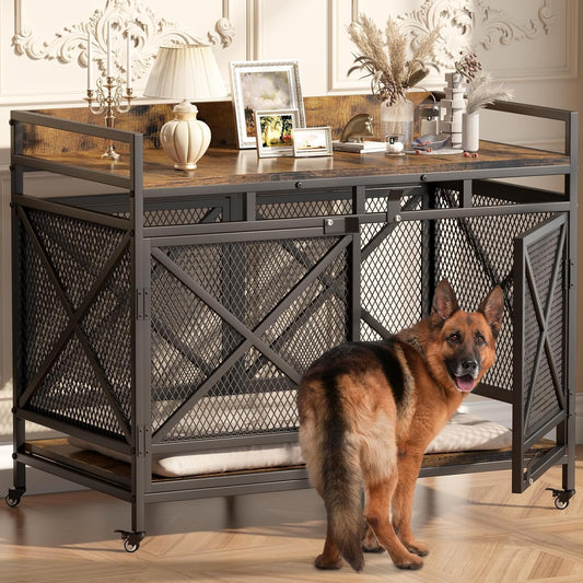 COZPAW Large Dog Crate Furniture for XLarge Dogs, 48 Inch