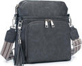 Crossbody Purse for Women Vegan Leather Medium Crossbody Wallet Bag