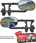 Extended Towing Mirrors Clip-On Tow Mirrors - Wide View for Trailers