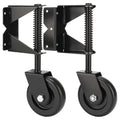 Spring-Loaded Gate Caster Kit for Wooden PVC Fences - Heavy Duty 4.3in