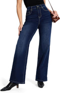 Women's Tall Straight Leg Jeans 32ft 34ft 36ft - Mid Rise Baggy Fit