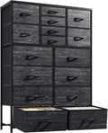 57H Dresser for Bedroom with Drawers - Large Fabric Storage Chest