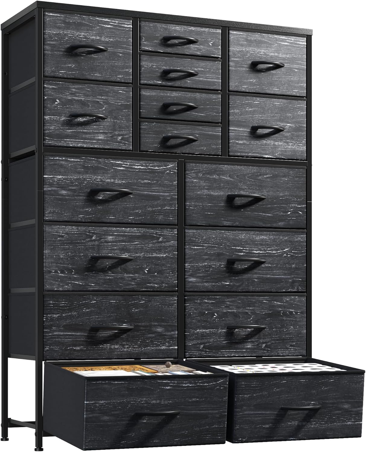 57H Dresser for Bedroom with Drawers - Spacious Fabric Storage