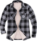 Womens Sherpa Fleece Lined Flannel Shirt Jacket - Cozy Layer