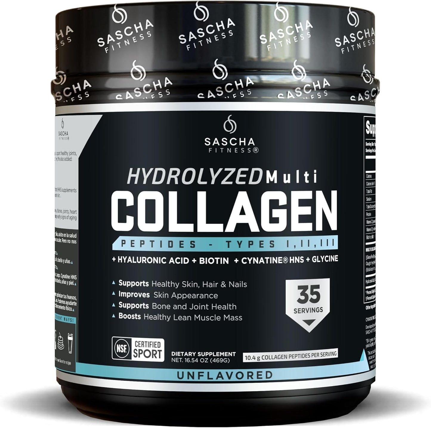 SASCHA FITNESS Hydrolyzed Multi Collagen Peptides for Skin