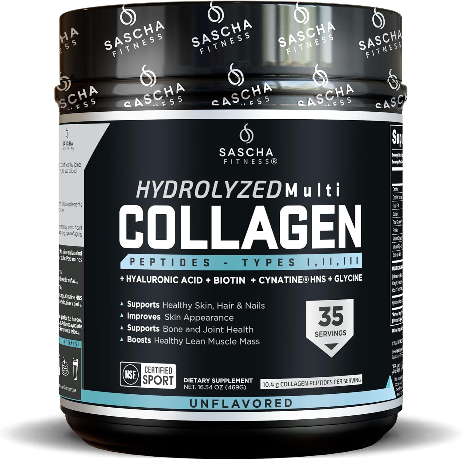 SASCHA FITNESS Hydrolyzed Multi Collagen Peptides for Skin