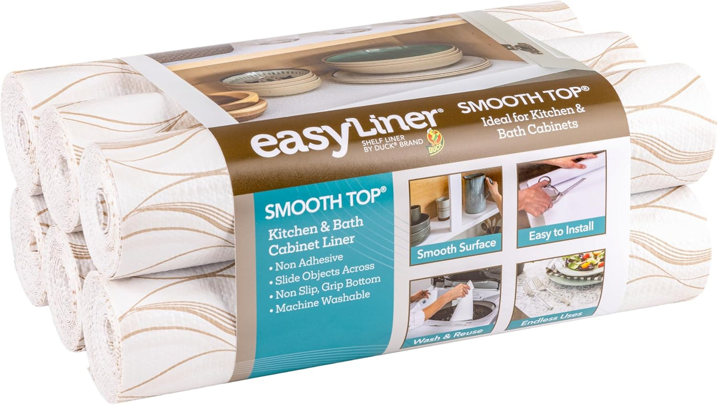 Smooth Top EasyLiner by Duck - Perfect for Cabinets & Drawers