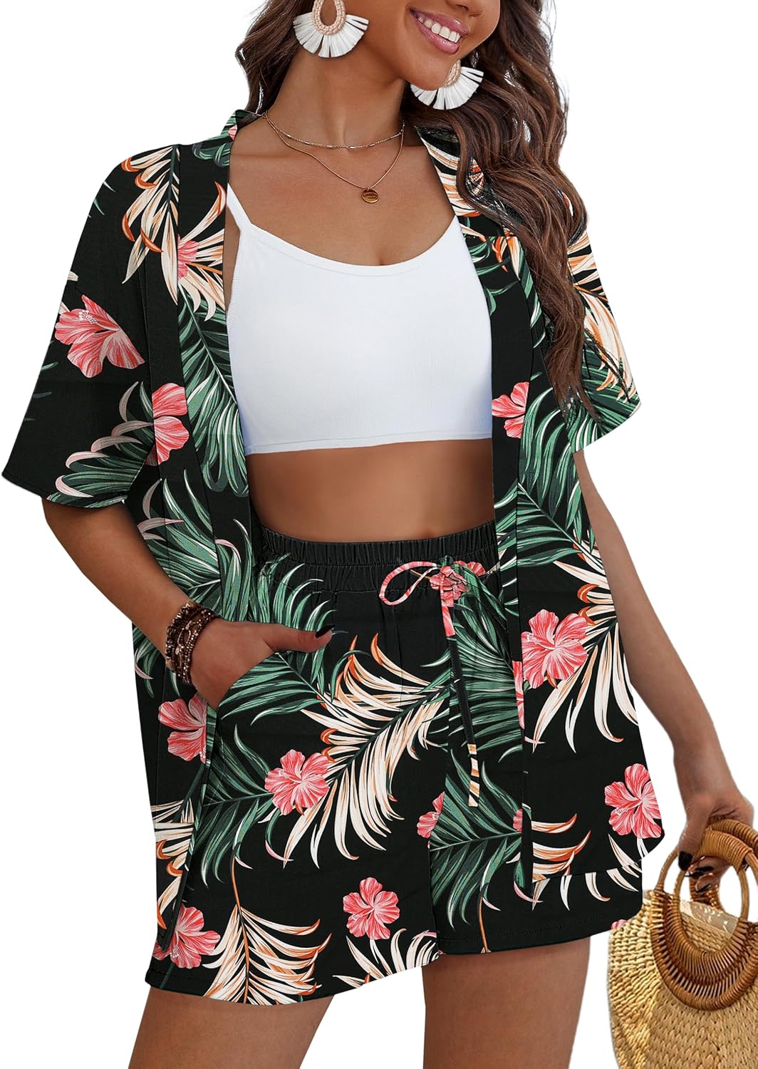 Tropical Print Cover Ups for Women - Stylish Summer Outfits