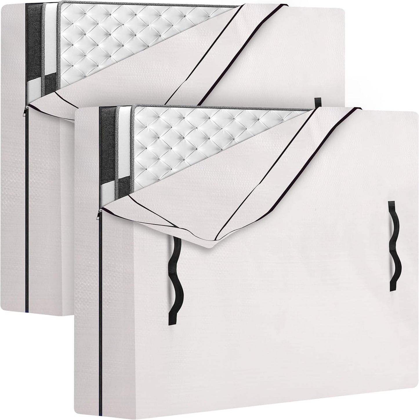 2 Pack Mattress Bags for Moving and Storage with 8 Handles