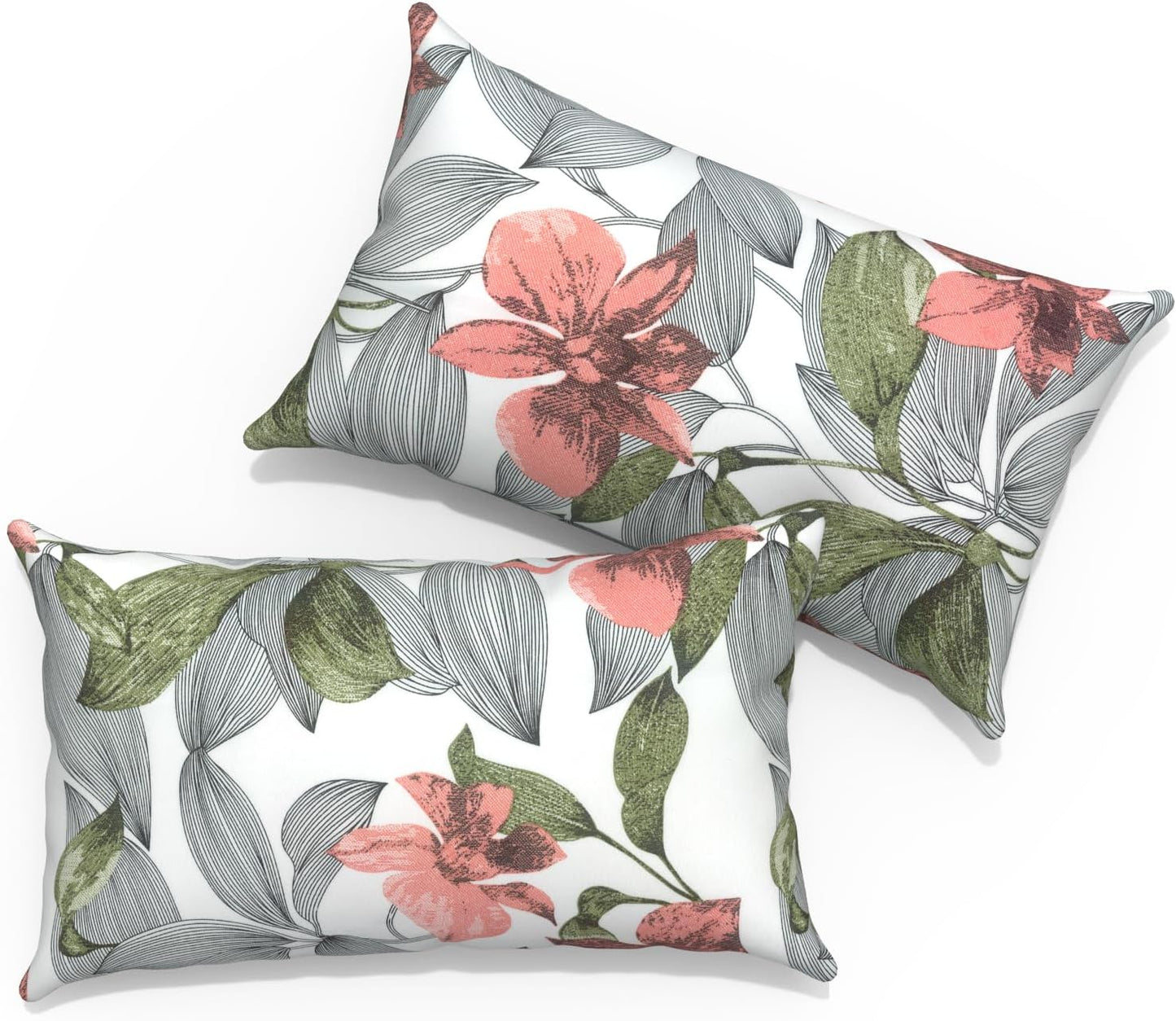 Decorative Outdoor Lumbar Pillows 12x20ft for Garden Couch