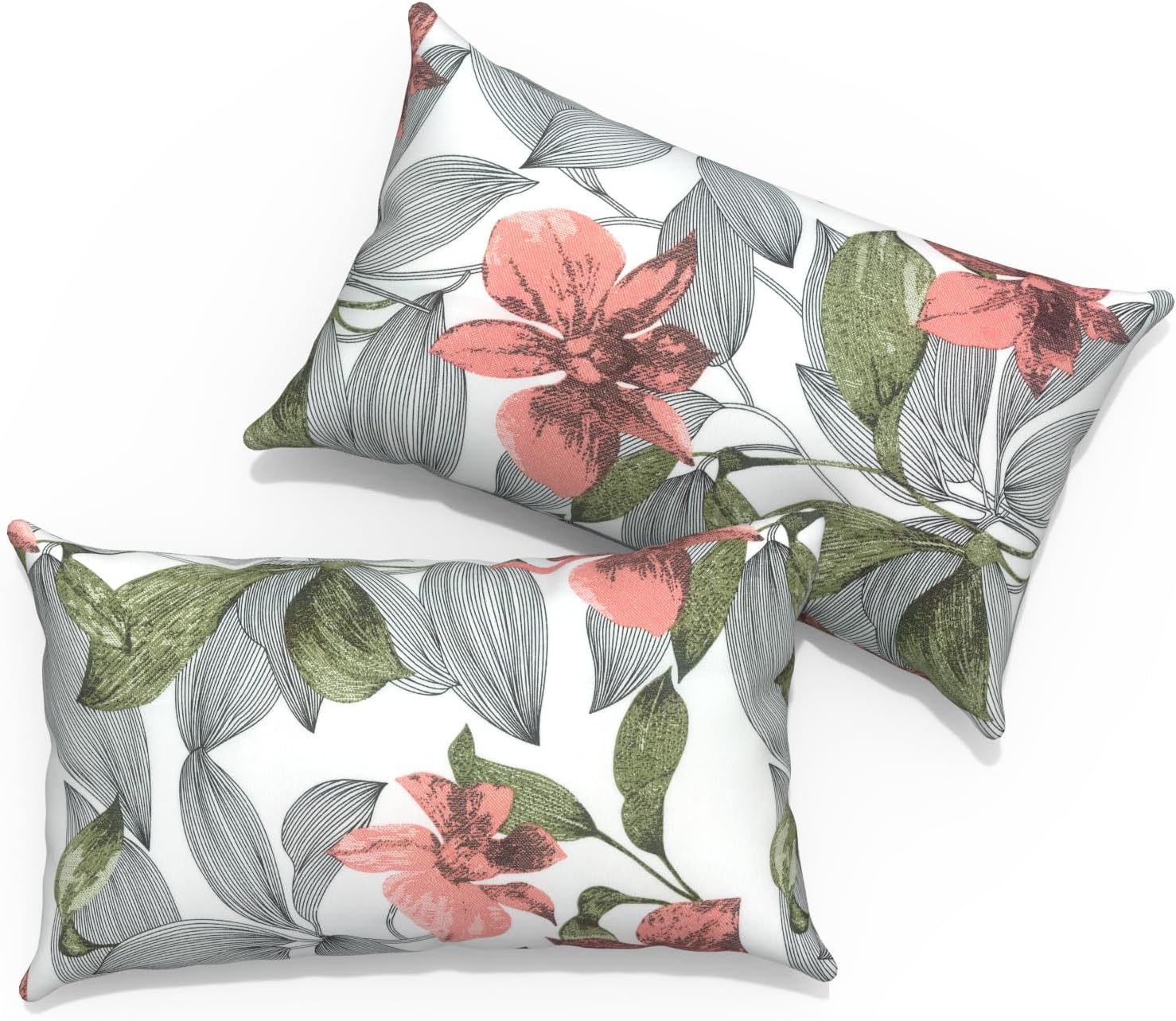 Decorative Outdoor Lumbar Pillows 12x20ft for Garden Couch