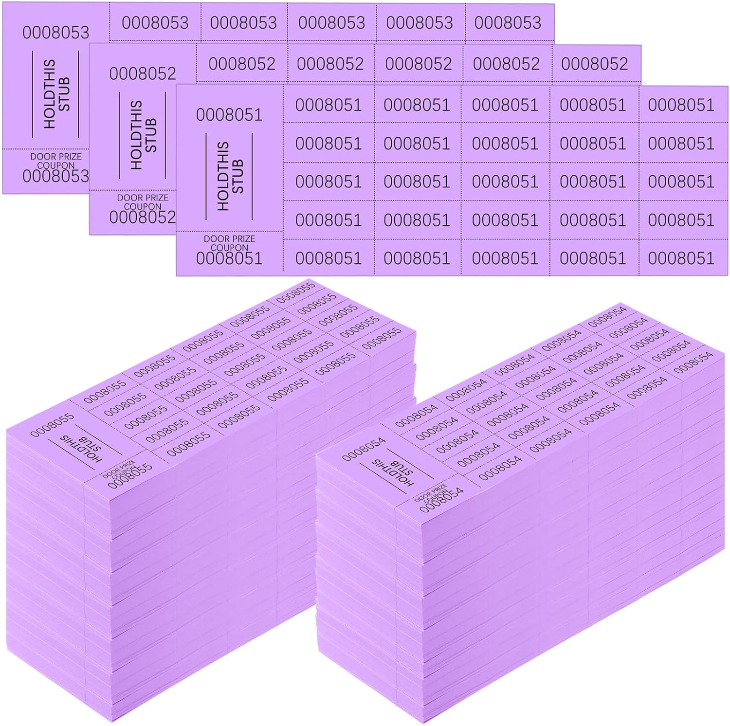 Kosiz 2000 Sheets Raffle Ticket for Fundraising Events and Auctions