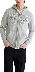 AEROPOSTALE Mens Aero Logo Full Zip Hoodie-Arch - Soft Fleece Layer