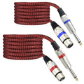 Unbalanced XLR Female to 1/4ft TS Male Mono Cable, 15 ft - Reliable