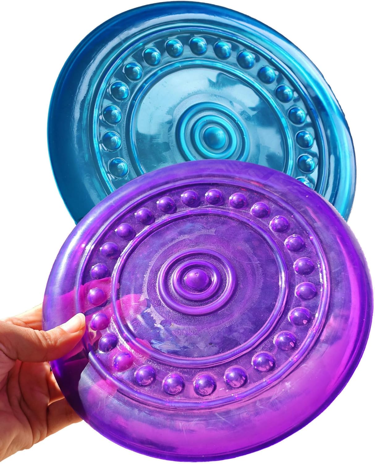 Durable Indestructible Dog Discs 2 Pack SUHEEUS