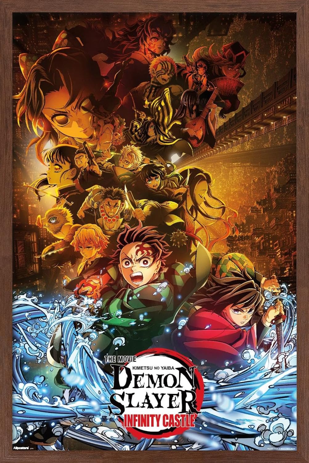 Demon Slayer Infinity Castle Group Key Art Wall Poster Framed