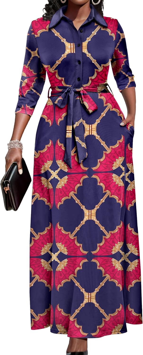 Runwind Women Church Maxi Dresses for Elegant Casual Style