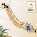 Calmbee Cat Wall Shelves - 70ft Cat Bridge Hammock Tree for Active