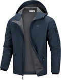33,000ft Men's Hooded Softshell Jacket - Waterproof, Fleece Lined TPU