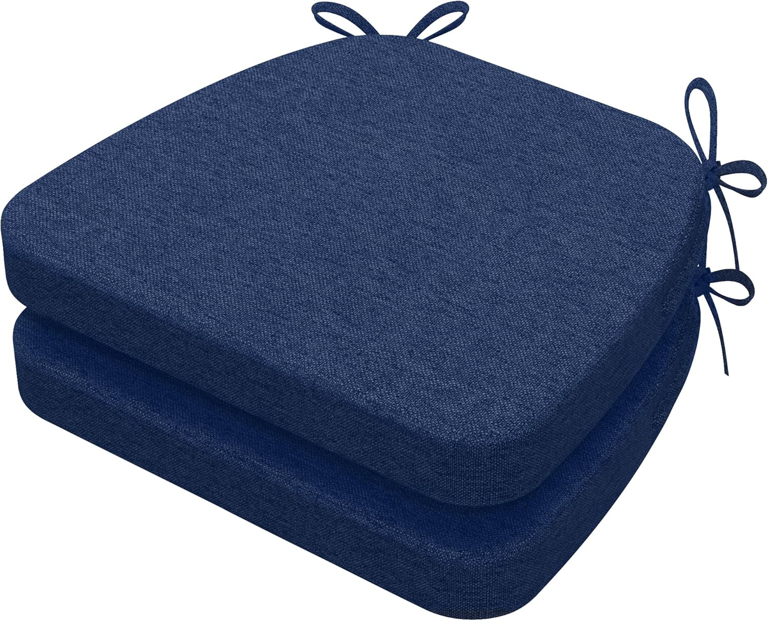 D-Shaped Chair Cushions for Dining, 2in Thick, Set of 2
