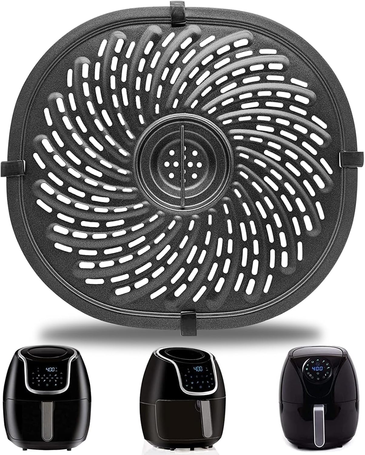Enhanced Air Frying: GWY Oval Grill Pan for PowerXL Vortex 7 QT