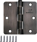 Door Hinge 3 1/2 in Interior Hinges Oil Rubbed Bronze - Smooth, Quiet
