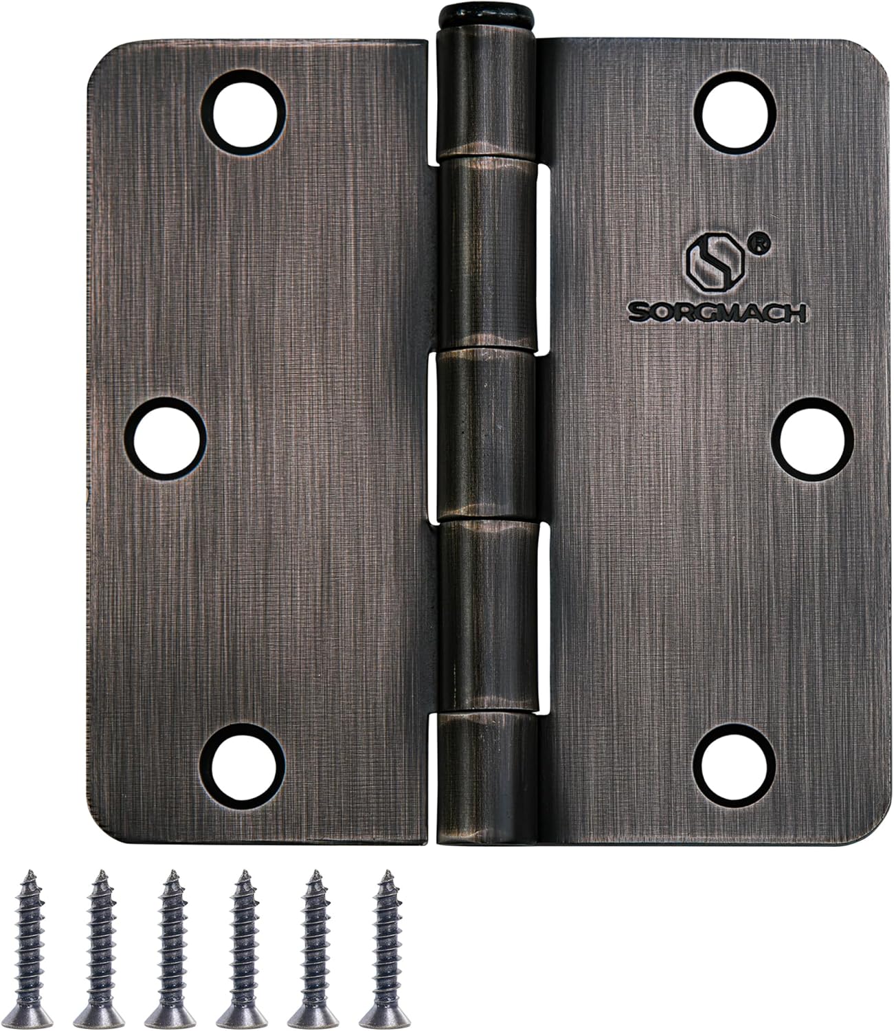 3 1/2 Inch Interior Door Hinges in Oil Rubbed Bronze Finish