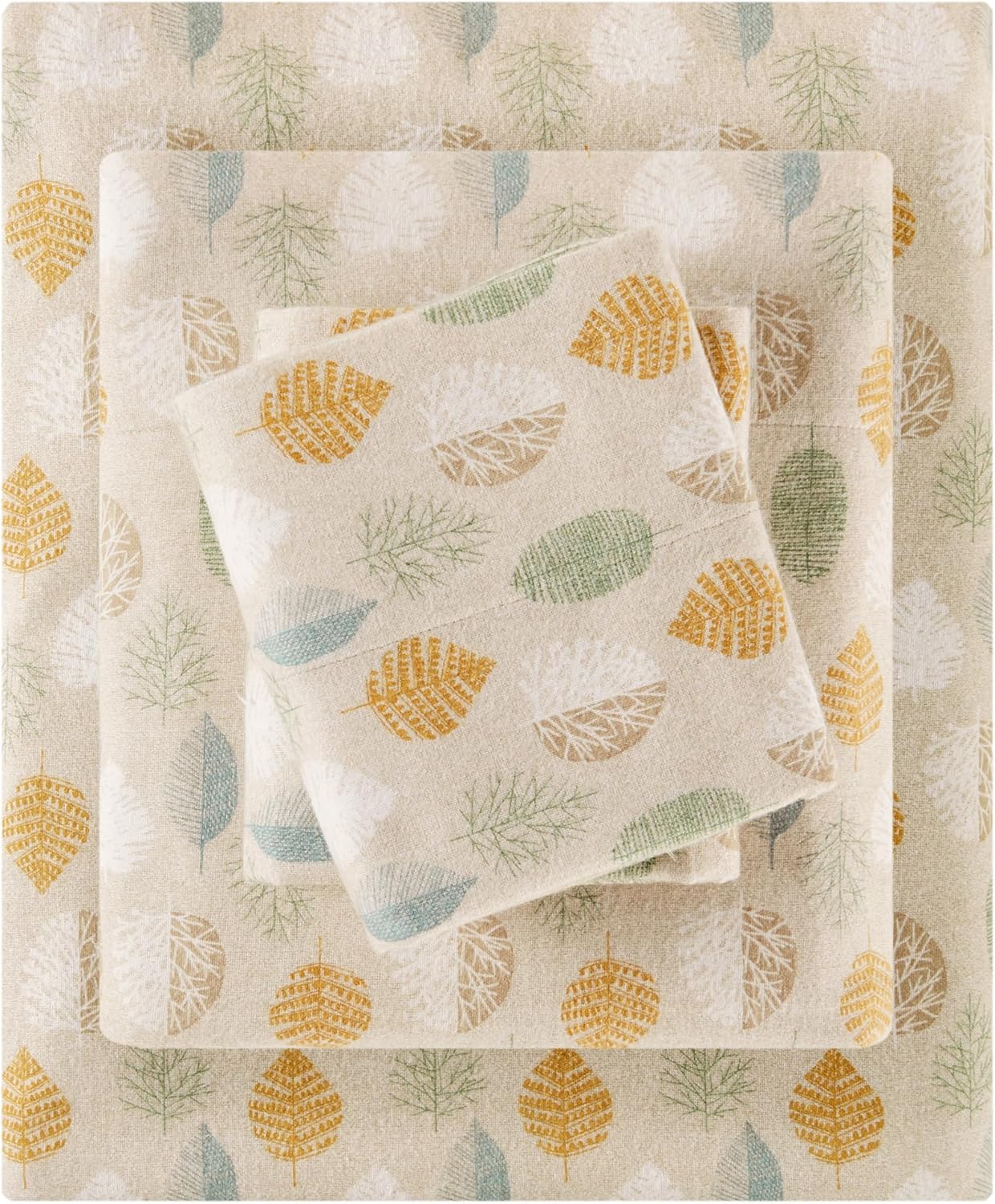 True North Cozy Flannel Cotton Sheet Set for King Bedding