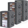 WISELIFE Storage Bags 100L 8-Pack Large Organizer for Blankets - Space