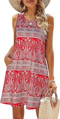 Summer Floral T Shirt Sundress with Pockets - Comfortable Everyday