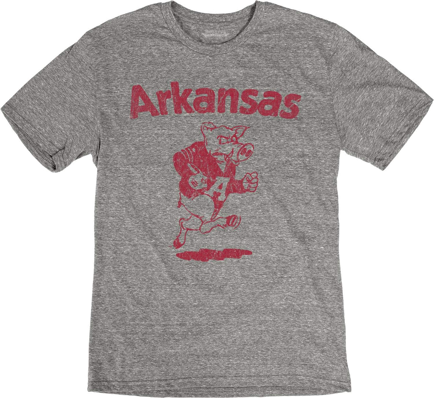 NCAA Vintage Tri-Blend Vault T Shirt for Arkansas Razorbacks Fans