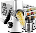 Rotary Cheese Grater Hand Crank - Fast, Easy Grating