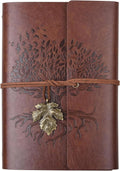 PU Leather Journal Notebook Refillable A6 - Travel Writing Diary