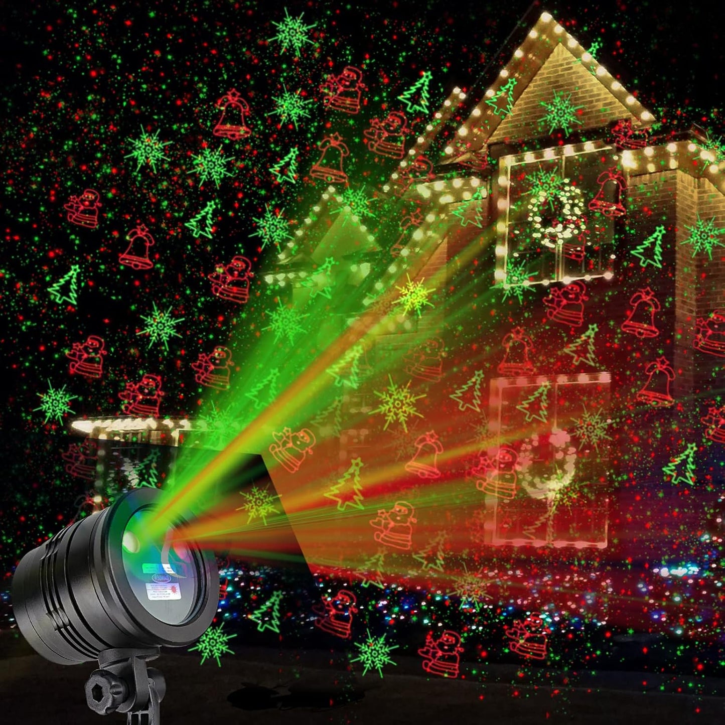 Remote Control Christmas Laser Lights by Feibao