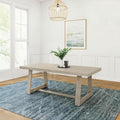 Plank+Beam 84 Inch Farmhouse Dining Table - Solid Wood Rustic Table