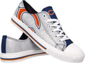 FOCO Women's Glitter Canvas Dallas Cowboys Sneakers - Silver