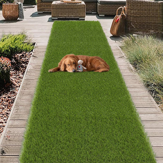 HEBE Artificial Turf Rug Grass Mat for Dogs - 2ftx8ft High Pile