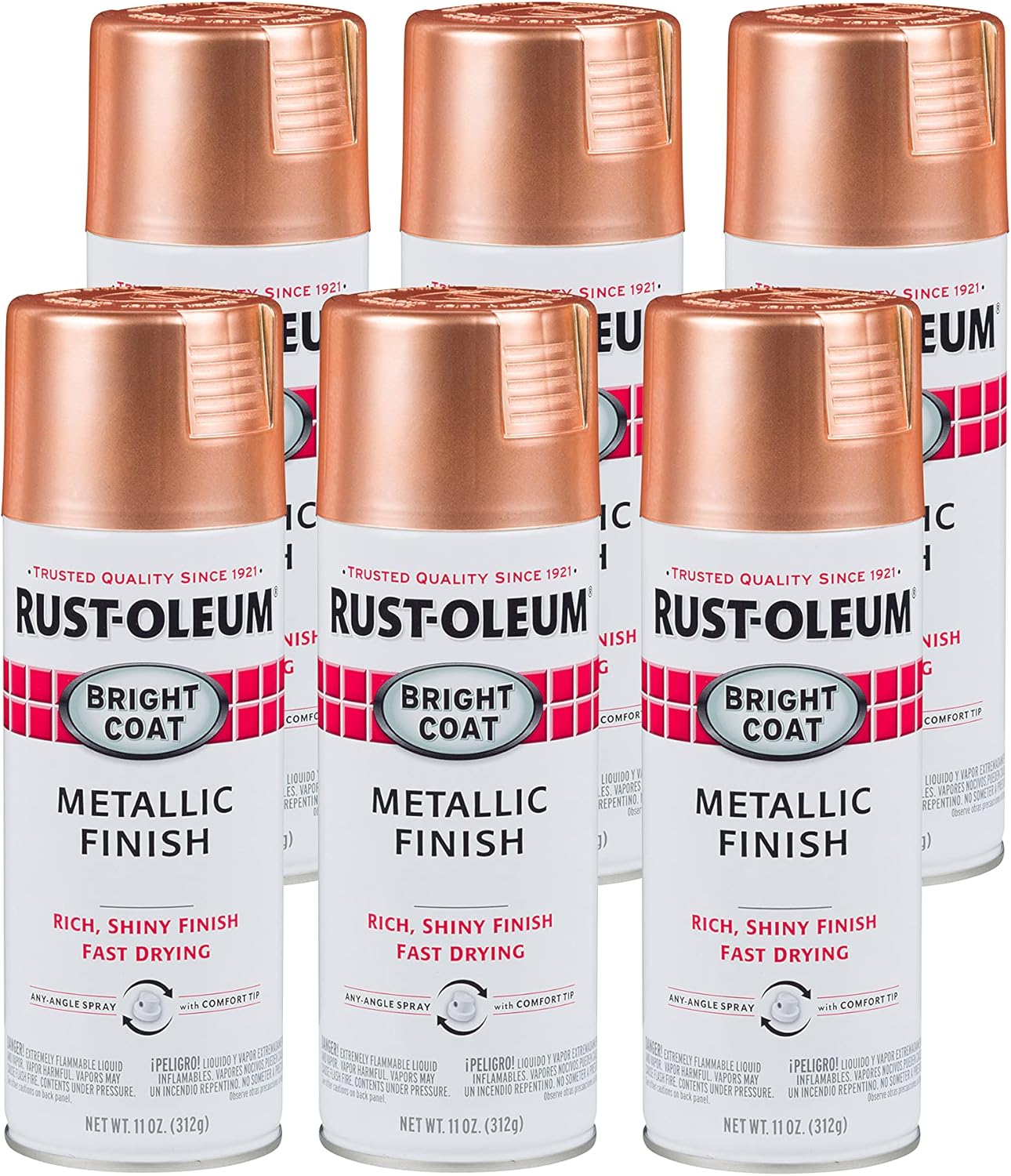 Rust-Oleum Stops Rust Bright Coat Metallic Spray Paint, Copper