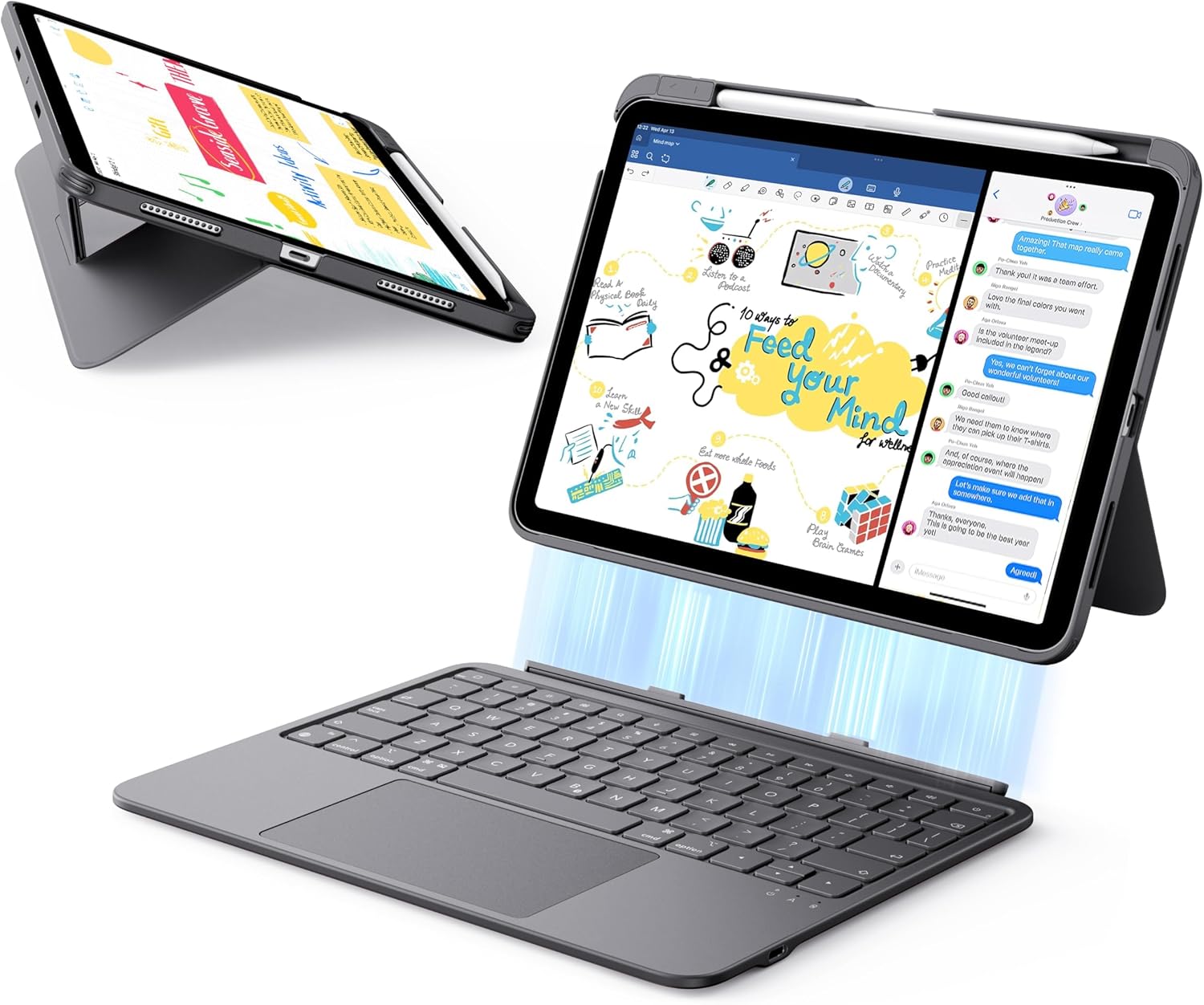 ESR iPad Flex Keyboard Case with Magnetic Detachable Design