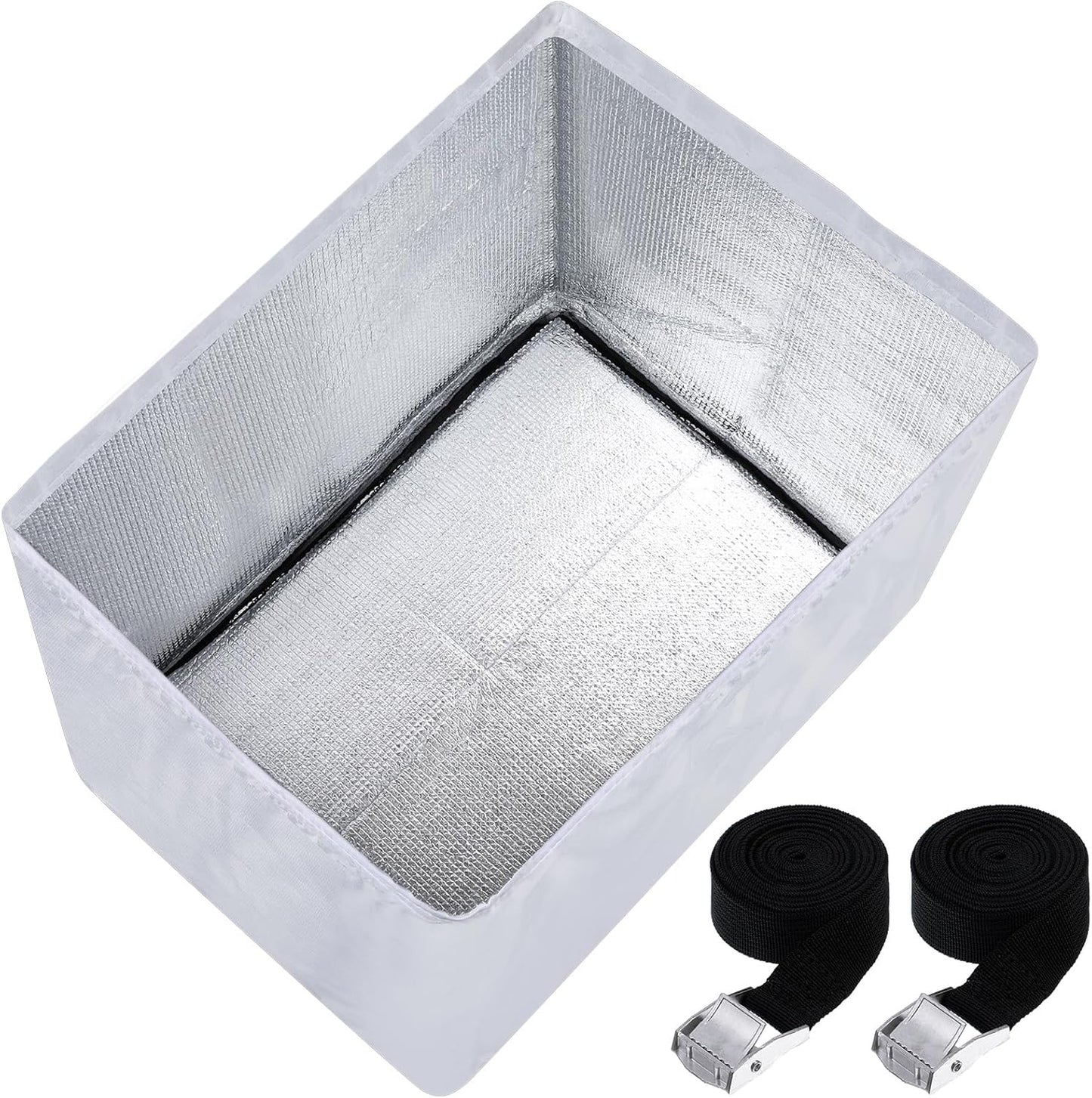 Vincreem 3-Layer Insulated AC Cover - Dust & Waterproof, 21.5x15x16, White