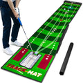 Golf Putting Mat Putting Green Mat - Adjustable Slope & Trajectory