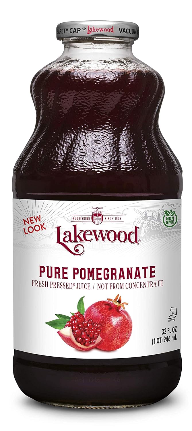Lakewood PURE Pomegranate Juice - 100 Percent Fresh Pressed Juice