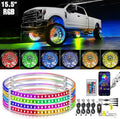 LED Wheel Ring Lights 15.5in RGB with APP and Remote - Neon Turn