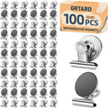 Magnetic Clips Heavy Duty 100 Pack - Strong Scratch-Free Fridge Clips