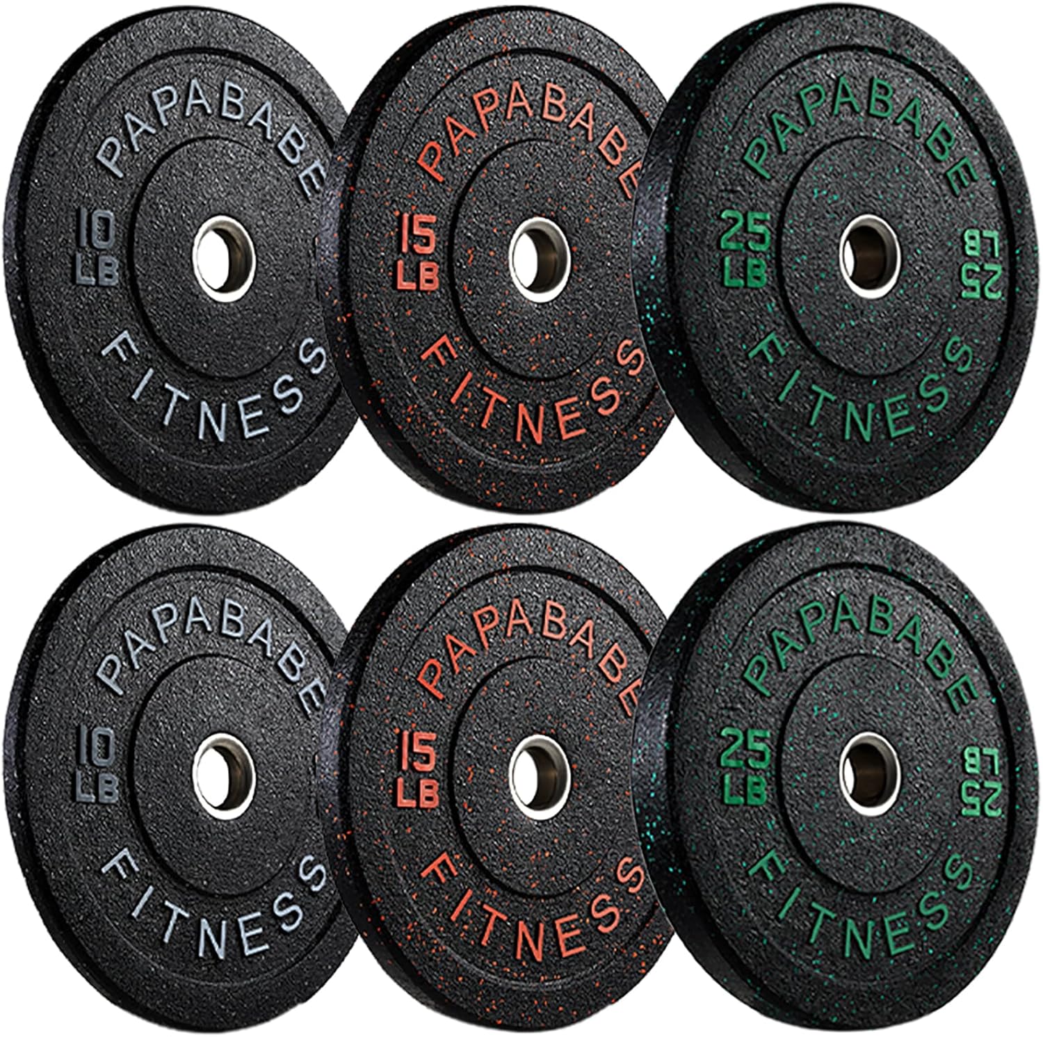 Papababe Weight Plates Set for Barbell Strength Training