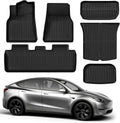 OEDRO Floor Mats Fit for Tesla Model Y 2025-2020 - Custom TPE 6-Piece