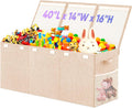 Extra Large Toy Storage Box with Lid Divider - Spacious Kids Organizer