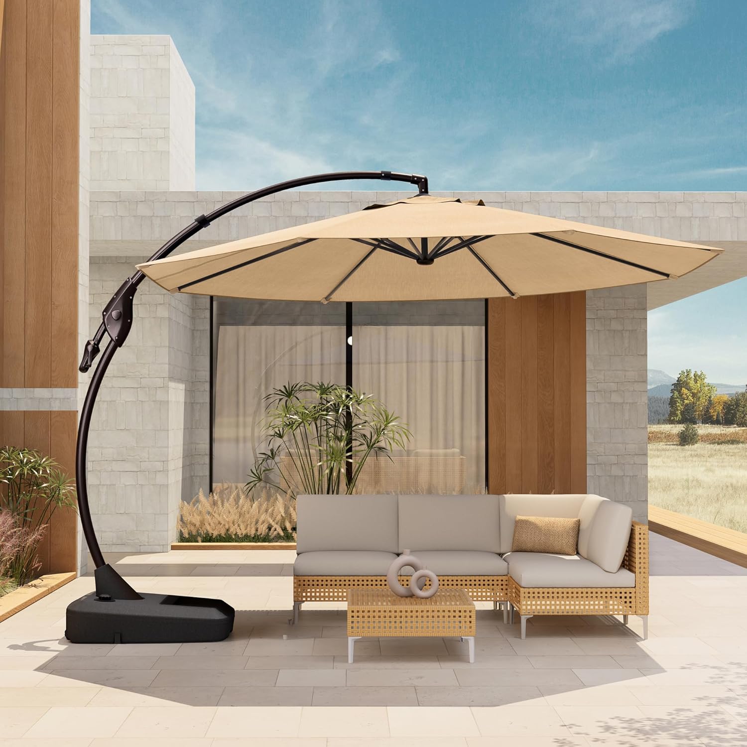 12 FT Sunbrella Outdoor Cantilever Umbrella for Your Patio