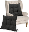 SINSOSSO Large Chair Pillows 22in Square Cushions - Thick Memory Foam