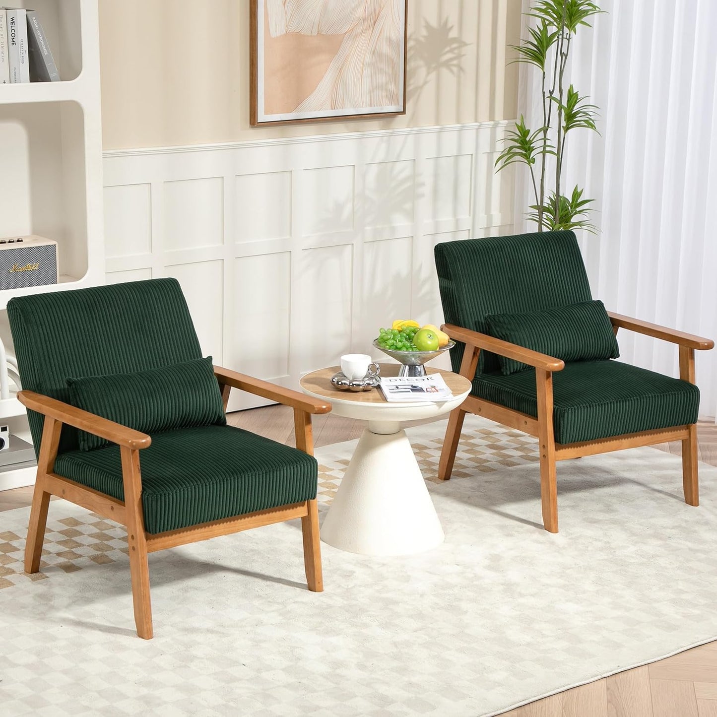 Set of 2 Modern Armchairs: Luxe Comfort & Style!